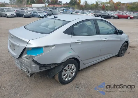 2016 Hyundai Accent Se z USA, uszkodzony, nr VIN KMHCT4AE9GU074456